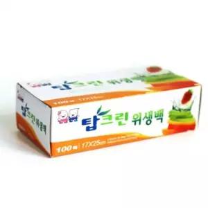 하니B1 위생팩 탑크린 비닐팩 투명봉투 일회용 비닐봉투 17x25cm 100매 스마트 높은 재구매