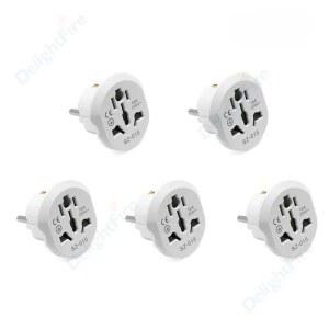 KR 플러그 어댑터 범용 CN AU UK US TO EU 4.8mm 컨버터 250V 16A 전원 전기 소켓 4.0mm - 변환기 돼지