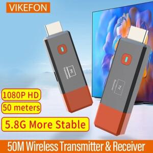 50M 무선 비디오 송신기 HDMI 호환 익스텐더 TV 스틱 스크린 미러 어댑터 스위치 DVD PC-TV 프로젝터