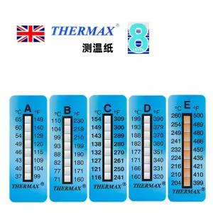 thermax 온도 측정지 스티커 열감지 라벨 8칸 10칸 10매/권