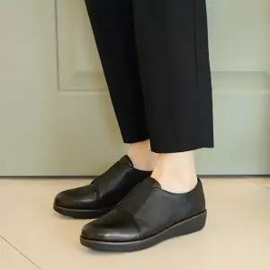 [핏플랍] 레이스레스 더비 슬립온 블랙 N76-001