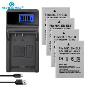 EN EL8 배터리 Nikon COOLPIX P1 1400mAh 카메라