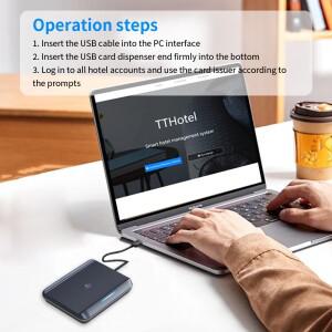 TTLOCK 카드 인코더 라이터 리더 블루투스 RFID 호텔 온라인 도어락 시스템 S50 IC M1 지원 G2 게이트웨이