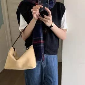 여성용 스웨이드 미니 토트백 데일리 무드 숄더 크로스백 패션 캐주얼 데일리 포인트 가방