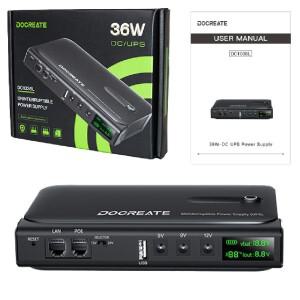새로운 EU 플러그 36W DC1036L UPS 무정전 전원 공급 장치 5V-24V 출력 18650 교체 가능한 배터리 라우터 N