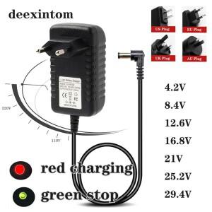 4.2V 12.6V 1A 18650 리튬 배터리 팩용 충전기 90도 엘보