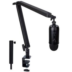 BLUE YETI 붐 암과 연장 튜브 - BLUE YETI 호환 붐 높이 조절 가능 HYPERX QUADCAST SHURE MV7 RODE 및 대부분의 게이밍 마이크용 마이크 스탠드 SUNMON 제작