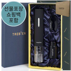 [이홈바](선물포장+쇼핑백)트레비앙 프리미엄 전동 와인오프너 DM-501블랙
