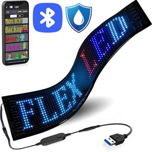 LED 전광판 47.2x12cm 미니 옥외 광고판 간판 차량용 블루투스 어플전송 영업중 디스플레이