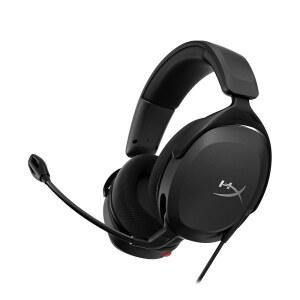 HyperX 클라우드 스팅어 공간 오버이어 u2013 헤드폰:X 2 스위블-투-뮤트 경량 코어 포함 40mm PC DTS 마이크 오디오, 헤드셋, 기능, 드라이버, 게이밍 블랙