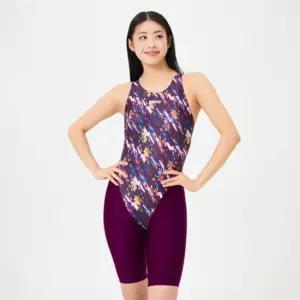 아레나 A4FL1PL81WIN 여성 피스수영복 수영복 퀘이사 4부 반신 레이서백 3277295