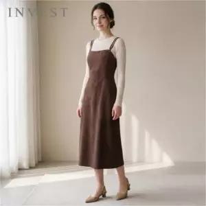 [인베스트] 스티치 라인 슬리브리스 원피스_IN6F1OP3081
