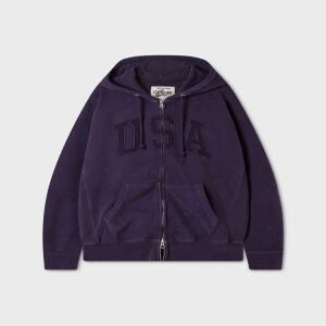 [AK수원점] [후아유] 공용 Vintage Dyed USA Hood Zip-up(Over-fit) WHMZG4991U