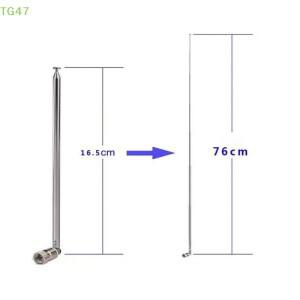 (EL)4/5Pcs AV 스테레오 수신기 증폭기 로드 안테나 3.5mm 어댑터 FM 라디오 텔레스코픽 나사  수 플매트