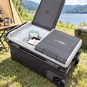 툴콘 휴대용 이동식 냉장고 2도어 냉장 냉동 캠핑 대용량 115L 220V 차량겸용 DC12V 24V