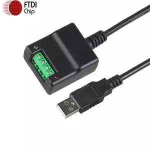 FTDI FT232RL USB to RS485 RS422 RS232 변환기 어댑터 4핀 나사 단자 납땜 없음 직렬 통신 모듈