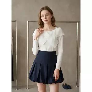 한정수량 잇미샤 오프숄더 배색 티셔츠 ITQ5YTS880 2763195