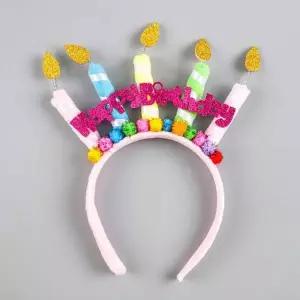 럭셔리촛불생일머리띠(A타입) 기념일 축하 파티 행사
