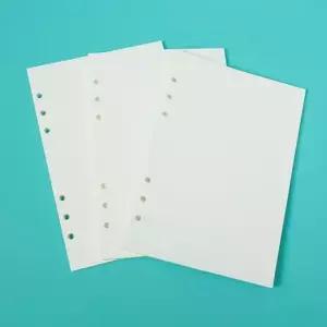 스토리 6공 무지 다이어리속지 135매(A5) 백색다이어리속지 6공속지 백색속지 유선다이어리속지 다이어리내