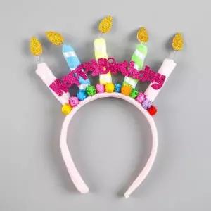 럭셔리촛불생일머리띠(A타입) 기념일 축하 파티 행사