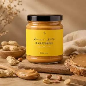 비오바이 국내제조 무첨가 땅콩버터 260g 1병