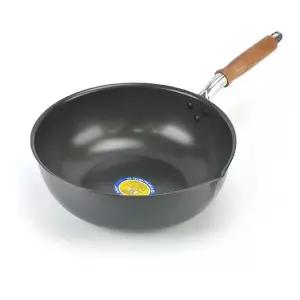 [제이큐]나무손잡이 용 경질 웍 북경팬 30호 29.5cm