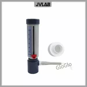 실험실 병 상단 디스펜서 경제적 인 0-25 ml 조정 가능한 액체 추가 장치 GL45 어댑터가있는 반자동