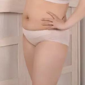 (쏘로사떼)(PT1701)통기성 부분망사원단 편안한 빅사이즈 햄팬티