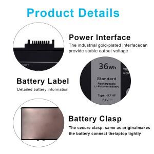 Dell Venue 11 Pro 7130 T07G001 451-BBGR 0VT26R 451-12170용 새 HXFHF VJF0X XNY66 7.6V 36Wh 노트북 배