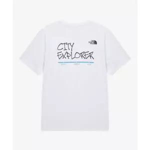 노스페이스 THE NORTH FACE NT7US35B 남성 시티 익스플로어 반팔 티 WHITE 471594