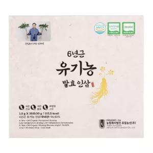 [유림농산] 6년근 유기농 발효인삼 30포 (과립형 스틱제품)