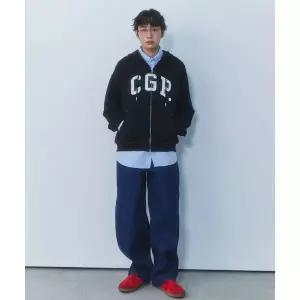 [코드그라피](의정부점)CGP 아치 로고 후드 집업