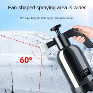 2L 핸드 펌프 폼 스프레이어, 3가지 노즐 타입, 공압식 캐논, 스노우 자동차 세차 병, 창문 청소용