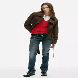 ZARA 쇼트 더블 브레스트 트렌치 재킷 - 브라운 5063/714/700