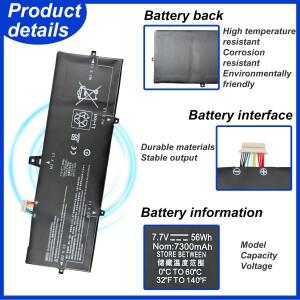 HP EliteBook X360 1030 G3 45X96UT 3ZH01EA 시리즈 HSTNN-DB8L L02031-2C1 BM04056XL용 7.7V 노트북 배터