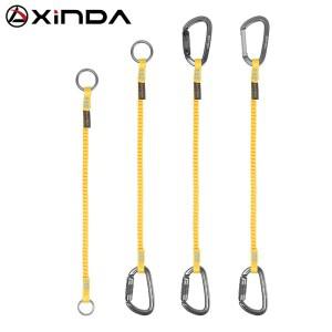 Xinda 암벽 등반 안티 손실 로프 탄성 슬링  고도 도구 가을 개폐식 걸이버클 미스