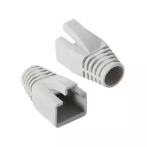 RJ 45 CAT.7 6A 통부트 8파이 그레이 100개 보호캡대용량 인터넷연결 공유기 인터넷선 LAN케이블커버