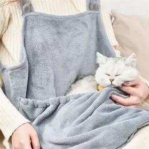 반려동물 이동 앞치마 이동용 강아지 안는 고양이 이동 포대기 가방 캐리어 주머니 슬링 포켓 그루밍 워머