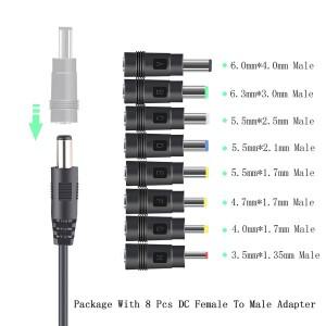 5V에서 12V로 변환하는 USB-DC 전원 케이블, 8개의 어댑터 포함, 부스트 컨버터, 잭 충전 와이파이 라우터