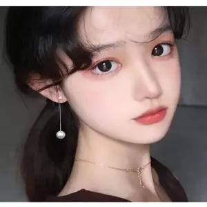고급 드롭 진주 여성용 귀걸이 롱귀걸이