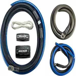 Kicker 46PKD1 1/0AWG 듀얼 증폭기 전원 키트 - 접지 분배 블록 원격 배선 및 퓨즈