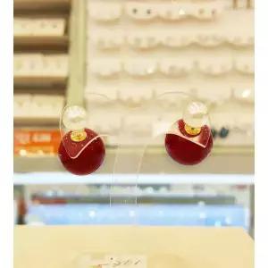 [볼라레][노원점]volare화이트&레드 귀걸이(DA935)