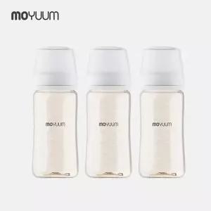 모브아 젖병 250ml 증정(유꼭지)모윰 3세대 PPSU 노꼭지 올인원 베이직 젖병 270ml 트리플팩