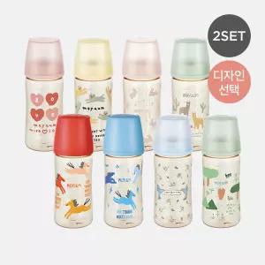 모윰 3세대 PPSU 노꼭지 올인원 젖병 270ml 2팩 - 디자인선택