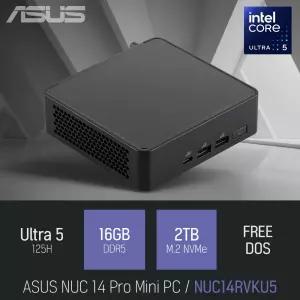 ⓒ ASUS NUC 14 Pro Mini PC NUC14RVKU5 울트라5 125H 16GB 2TB / 인강 사무 산업용 미니PC
