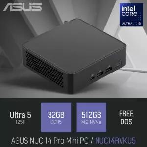 ⓒ ASUS NUC 14 Pro Mini PC NUC14RVKU5 울트라5 125H 32GB 512GB / 인강 사무 산업용 미니PC