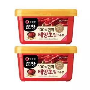 청정원 현미 찰 고추장 2kg x 2개