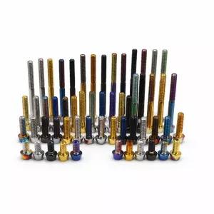 M5 티타늄 볼트 10mm60mm  4mm 육각 소켓 캡 스크류 앨런 드라이브  자전거 및 오토바이 부품용 경량 체결
