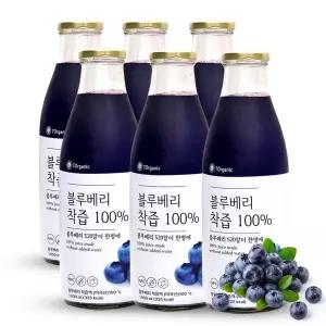 블루베리주스 NFC 원액 100% 착즙쥬스 1L 6병