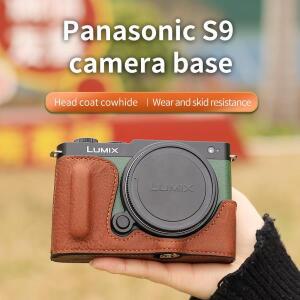 Panasonic S9 카메라 베이스 가죽 하프 팩 보호 커버 액세서리에 적합